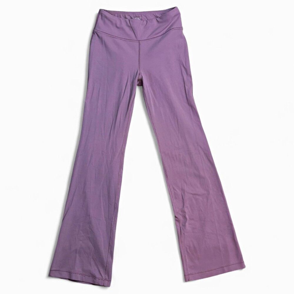 Athleta Girl High Rise Chit Chat Flare Pants Girls M 8-10 Purple Pull-On